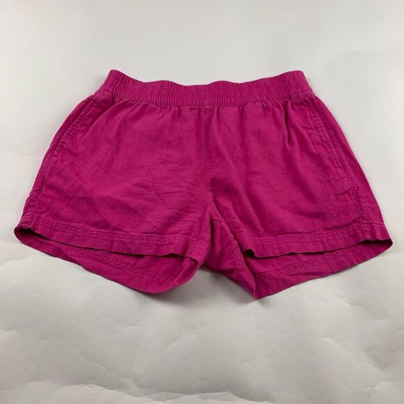 Old Navy Polarized Pink Linen Blend High RIse Pull On Shorts M - Picture 1 of 6